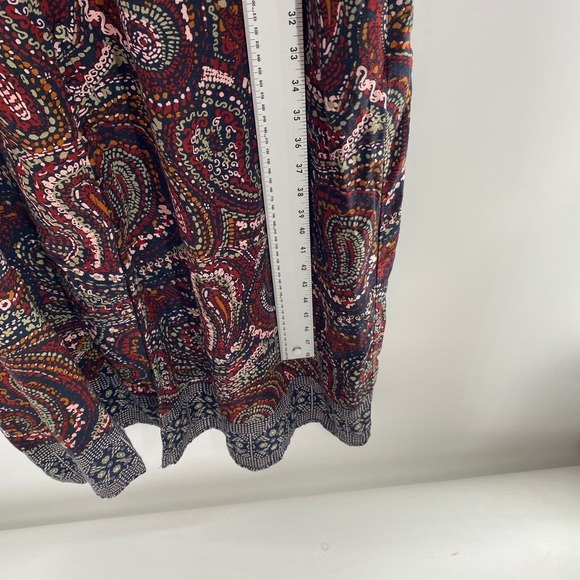 Knox Rose Dress Long Sleeve Sz XL Paisley Print Midi Boho Bohemian Peasant - Picture 4 of 13